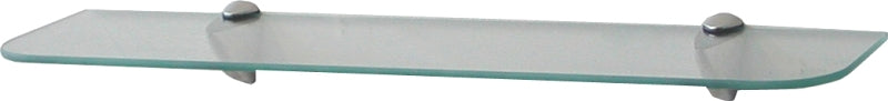 Knape & Vogt KT-0134-624SN Straight Decorative Shelf Kit, 25 lb Capacity, 6 in OAW, 24 in OAH, Satin Nickel