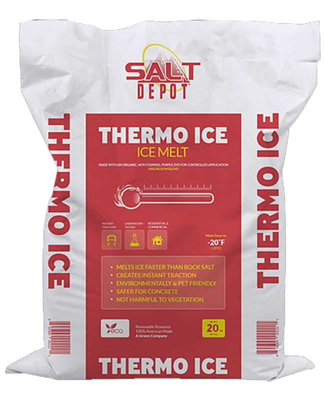 Salt Depot TI20 THERMO ICE Thermo Ice Melt, Crystalline, Purple, Slightly Aromatic, 20 lb, Bag