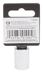 Vulcan MT6485775 Drive Socket, 1/2 in Socket, 1/4 in Drive, 6-Point, Chrome Vanadium Steel, Chrome