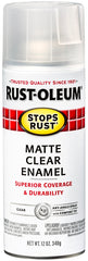 Stops Rust 285093 Rust Preventative Spray Paint, Matte, Clear, 12 oz, Can