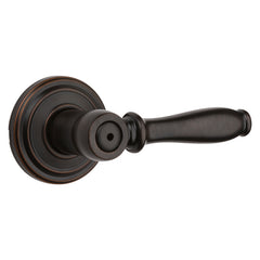 Kwikset Signature Series 730ADL 11P Privacy Door Lever, Thumbturn Lock, Venetian Bronze, Knob Handle, Zinc, Residential