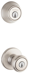 Kwikset 690T-15CP K6 Deadbolt Security Set, Knob Handle, Tylo Design, Satin Nickel, 3 Grade