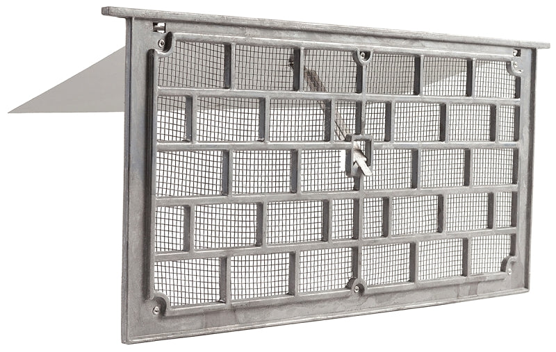 Master Flow LW1 Foundation Vent, 50 sq-in Net Free Ventilating Area, Aluminum