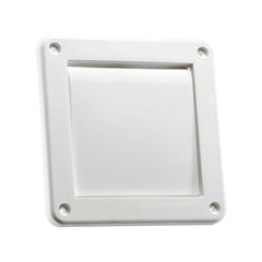 VENT EXHAUST FLAP SNGL WHT 4IN