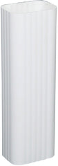 Amerimax 4601100120 Downspout, 3 in W, 4 in H, 10 ft L, Aluminum, White