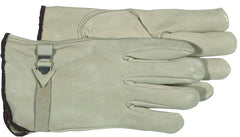 Boss 4070J Gloves, XL, Keystone Thumb, Open Cuff, Cowhide Leather, Tan