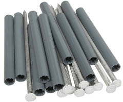 Amerimax 25043 Gutter Spike and Ferrule, Aluminum/Plastic, White