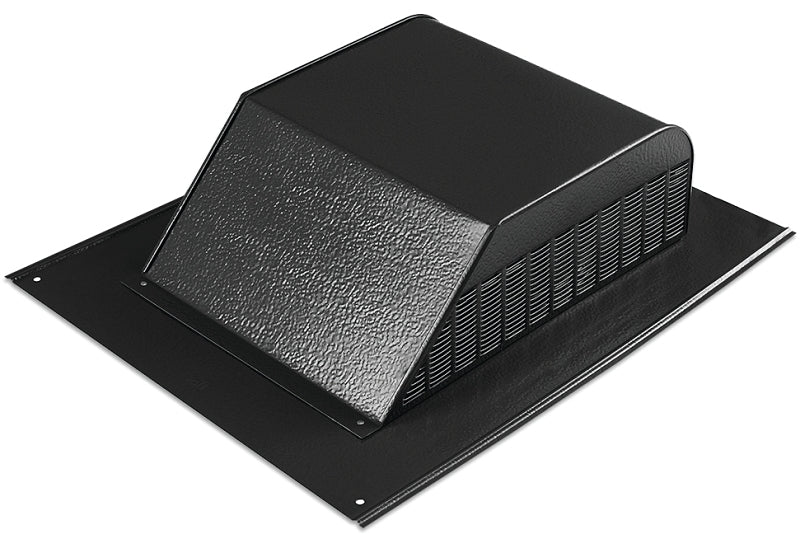 Master Flow SSB960ABLF Roof Louver, 20-1/2 in L, 16 in W, Aluminum, Black, Roof Installation