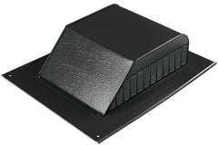 Master Flow SSB960ABLF Roof Louver, 20-1/2 in L, 16 in W, Aluminum, Black, Roof Installation