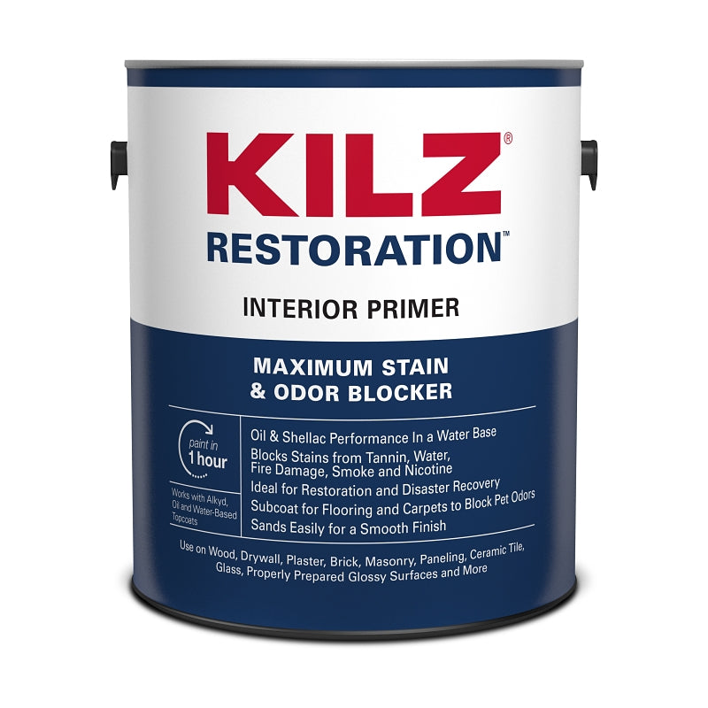 Kilz MAX L200211 Primer, White, 1 gal, Can