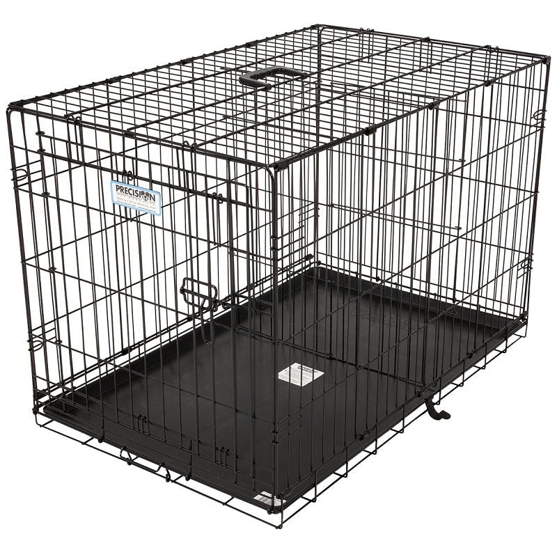 Aspenpet 41276/21944 Pet Kennel, 34 in OAL, 22 in OAW, 25 in OAH, Epoxy-Coated, Black