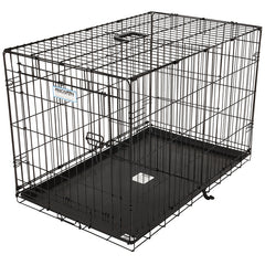 Aspenpet 41276/21944 Pet Kennel, 34 in OAL, 22 in OAW, 25 in OAH, Epoxy-Coated, Black