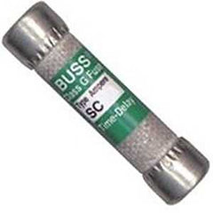 Bussmann SC-15 Fuse, 15 A, 600 VAC, 170 VDC, 100 kA Interrupt, Melamine Body, AG, Low Voltage, Time Delay Fuse