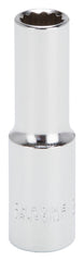 Vulcan MT6528973 Drive Socket, 12 mm Socket, 1/2 in Drive, 12-Point, Chrome Vanadium Steel, Chrome