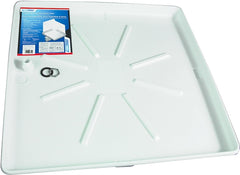 Camco 20752 Washing Machine Drain Pan, Polypropylene, White, Matte
