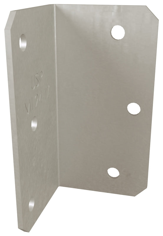 MiTek ML24-TZ Framing Angle, 2 in W, 4 in H, Steel, Zinc