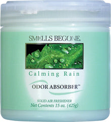 Smells Begone 50516 Odor Absorbing Gel, 15 oz, Jar, Calming Rain, 450 sq-ft Coverage Area
