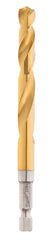 Milwaukee 48-89-4620 Impact Drill Bit, 23/64 in Dia, 4.61 in OAL, Twist Flute, 1/4 in Dia Shank, Hex Shank