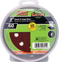 Gator 4345 Sanding Disc, 5 in Dia, 60 Grit, Coarse, Aluminum Oxide Abrasive, Vented