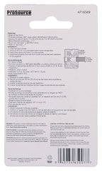 Prosource LR-001BB-PS Door Viewer, 160 deg Viewing, 1-3/8 to 1-3/4 in Thick Door, Solid Brass, Satin Brass