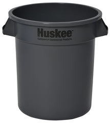 Continental Commercial 1001GY Trash Receptacle, 10 gal, Plastic, Gray