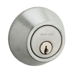 Weiser 9SD91000-012 Deadbolt, 3 Grade, Satin Chrome, 2-3/8 to 2-3/4 in Backset, Pin, Tumbler Keyway
