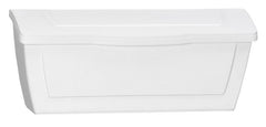 Pro-Df P55000 Small Mailbox, 440 cu-in, Plastic, Textured, White, 15-1/2 in W, 4.13 in D, 6-1/2 in H