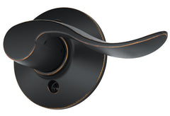 Schlage Accent Series F170ACC716RH Dummy Lever, Mechanical Lock, Aged Bronze, Lever Handle, Metal, Residential