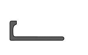 Emser Tile Signature Series ZBL300-400-08025-1 Edge Protector Trim, Aluminum, Natural