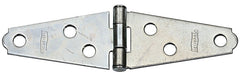 National Hardware N127-357 Strap Hinge, 1-1/16 in W Frame Leaf, 0.05 in Thick Leaf, Steel, Zinc, 18 lb