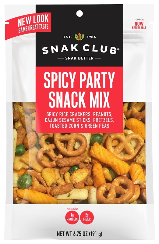 Snak Club 700530 Spicy Party Mix, Salty, 7.5 oz