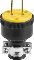 WD1723   BLK RUBBER 2WIRE PLUG