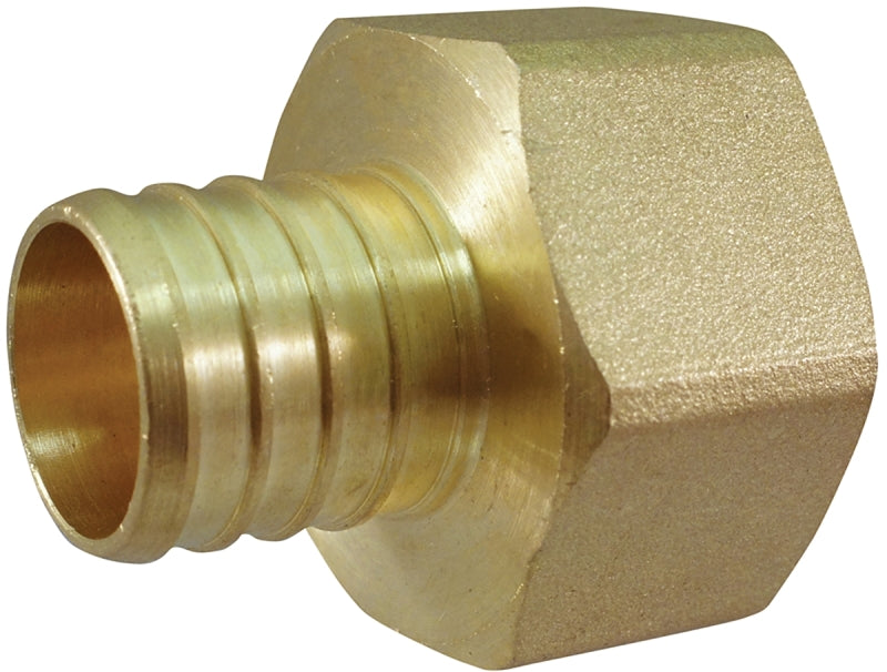 Apollo Valves APXFA11 Pipe Adapter, 1 in, PEX x FPT, Brass, 200 psi Pressure