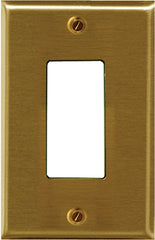 2-163RBR BRASS WALLPLATE 1-GAN
