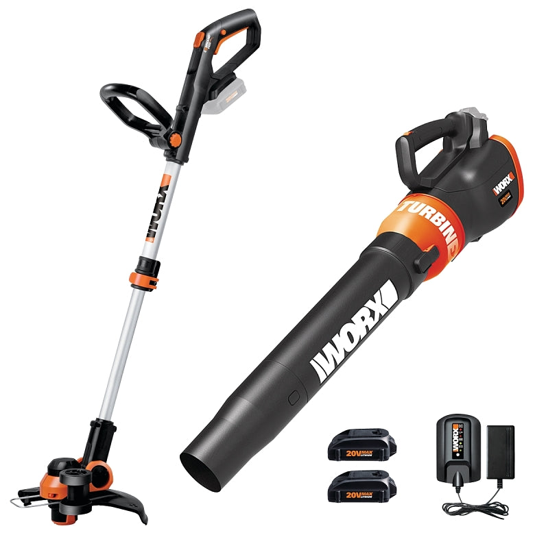 WORX WG929 Trimmer and Blower Combo Kit, Battery Included: Yes, Yes Charger Included