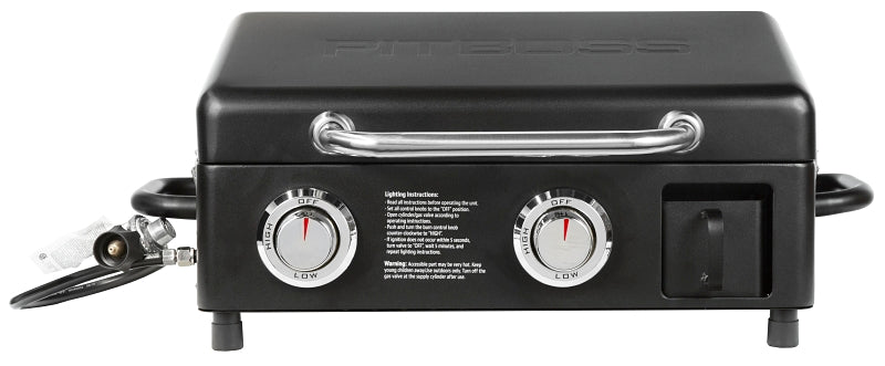 PIT BOSS Sportsman PB2BSPD Portable Gas Griddle, 18,000 Btu, Propane, 2-Burner