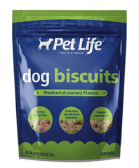 Pet Life 01004 Assorted Biscuit, Beef, Chicken, Turkey, Bacon and Sausage Flavor, 4 lb Bag