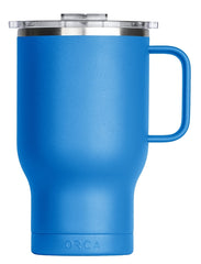 Orca Traveler Series TR24AZ Coffee Mug, 24 oz, Whale Tail Flip Lid, Stainless Steel, Azure, Insulated