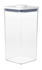 Good Grips POP 11233400 Food Container, 6 qt Capacity, Plastic, Clear, 6-1/2 in L, 6-1/2 in W, 12.6 in H