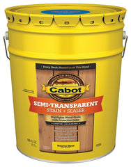 Cabot 140.0016306.008 Deck and Siding Stain, Semi-Transparent, Neutral Base, Liquid, 5 gal