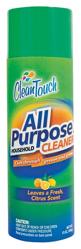 CleanTouch 9655 All-Purpose Household Cleaner, 13 oz Aerosol Can, Liquid, Citrus
