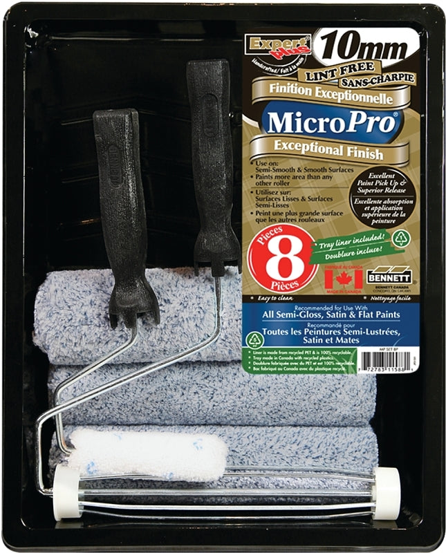 BENNETT MP SET 8PC Roller Set, Semi-Smooth, Smooth Surface, 8-Piece