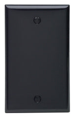 Leviton 005-80714-00E Wallplate, 4-1/2 in L, 2-3/4 in W, 0.22 in Thick, 1 -Gang, Thermoplastic Nylon, Black