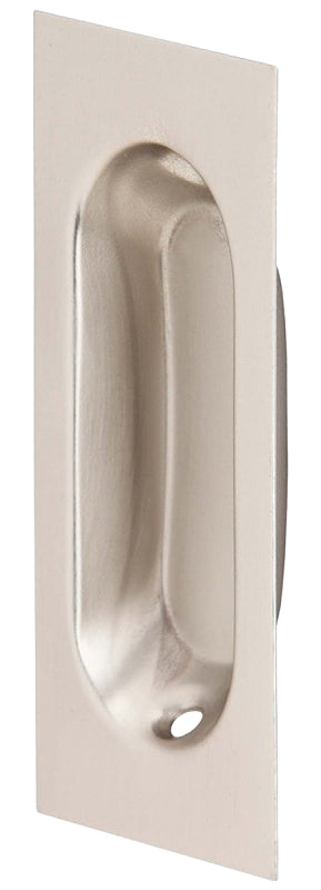 Schlage Ives Series 223B15 Oval Pull, 1-5/16 in W, 14/32 in D, 3-9/16 in H, Brass, Satin Nickel