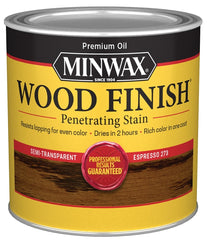 Minwax Wood Finish 227634444 Wood Stain, Espresso, Liquid, 0.5 pt, Can