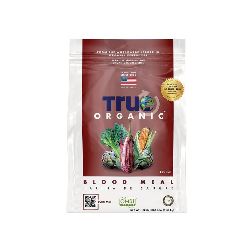 True ORGANIC R0008 Fertilizer, 3 lb Bag, 12-0-0 N-P-K Ratio