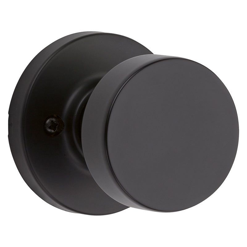Kwikset Signature Series 788PSK RDT 514 Round Dummy Door Lock, Knob Handle, Pismo Design, Iron Black, Residential, Metal