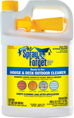 Spray & Forget SFDRTUG04 House and Deck Cleaner, 1 gal Bottle, Liquid, Orange, Clear