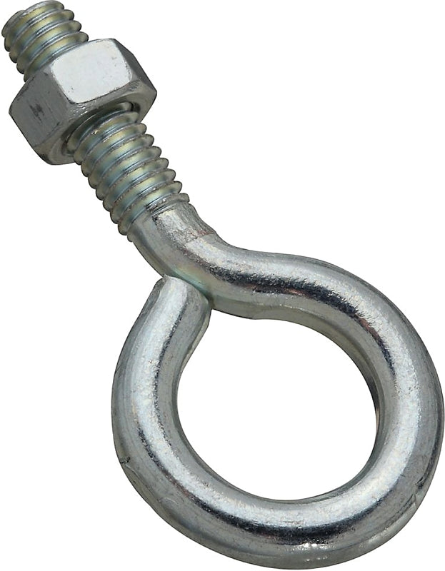 National Hardware N221-150 Eye Bolt, 5/16-18 Thread, 1 in L Thread, 3/4 in ID Dia Eye, 1.22 in L Shank, Steel, Zinc