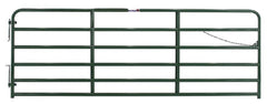 Tarter 2RG14 Bull Gate, 14 ft W Gate, 52 in H Gate, Steel Frame, Red